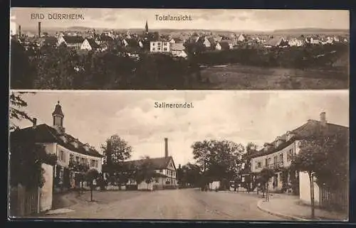 AK Bad Dürrheim, Totalansicht, Salinerondell