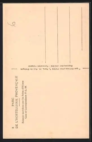 AK Port-Cros, Le Manoir d`Hélène derrière un rideau de palmiers et d`eucalyptus