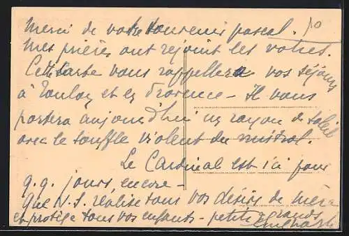 AK Le Pradet, Villa Jeanne d`Arc et chemin bordé d`arbres