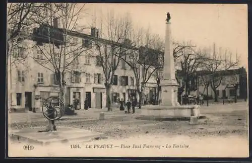 AK Le Pradet, Place Paul Flamenq, La Fontaine