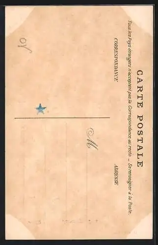 AK Sanary, L`Église entourée de palmiers et de passants