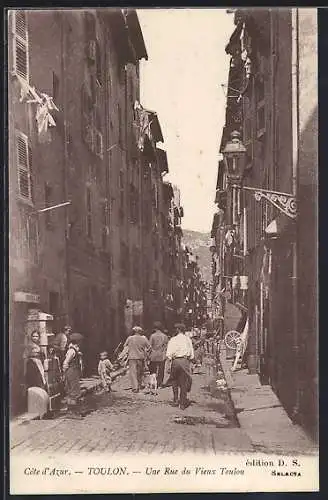 AK Toulon, Une Rue du Vieux Toulon