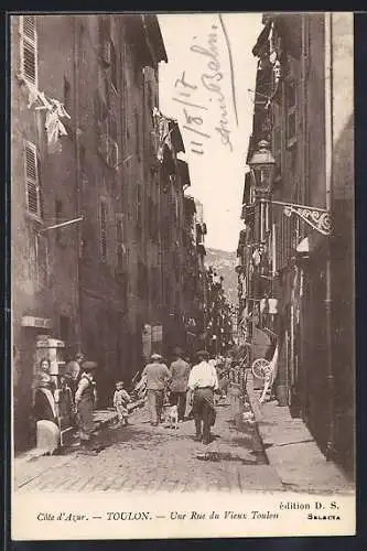 AK Toulon, Une Rue du Vieux Toulon