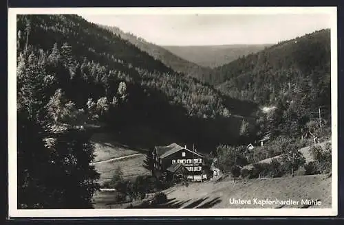 AK Unterreichenbach, Gasthof Untere Kapfenhardter Mühle, Bes. Gottlieb Mönch