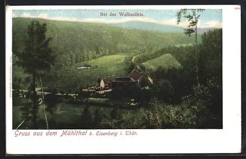 AK Eisenberg / Thür., Walkmühle im Mühltal