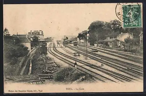 AK Toul, La Gare, Bahnhof