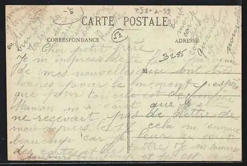 AK Poissons, La Gare, Vue générale, Bahnhof