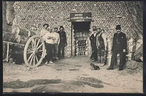 Foto-AK Pepinster, Depot de Carbure de la Maison Lahaye
