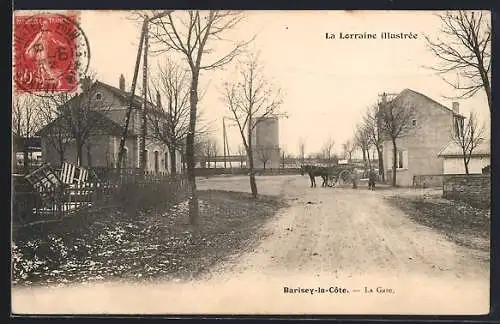 AK Barisey-la-Cote, La Gare, Bahnhof