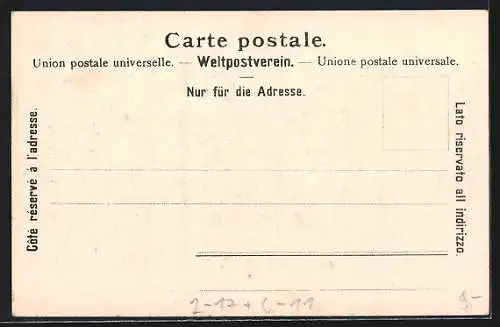 AK Alpenpost, Postkutsche unterwegs