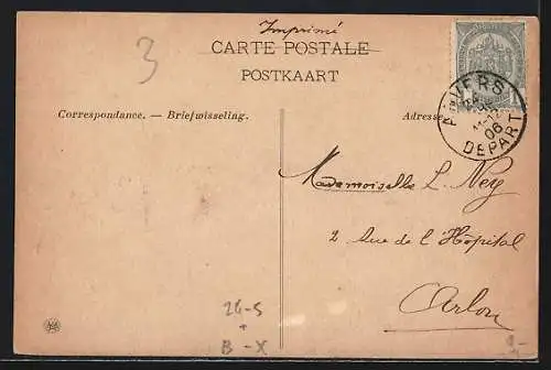 AK Anvers, Inondation du 12 Mars 1906, Le Canal au Sucre