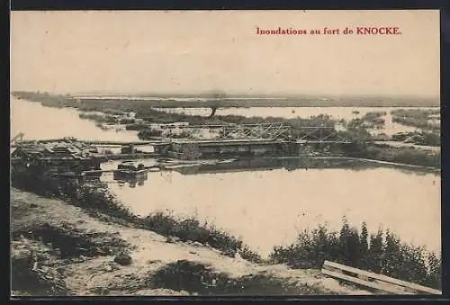 AK Knocke, Inondations au fort