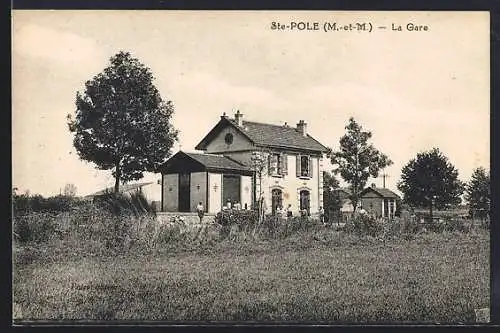 AK Ste-Pole, La Gare, Bahnhof