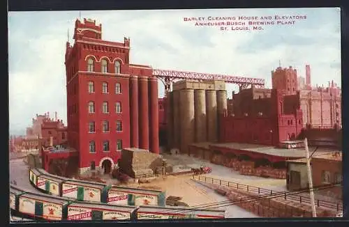 AK St. Louis, MO, Anheuser-Busch Brewing Plant, Barley Cleaning House and Elevators