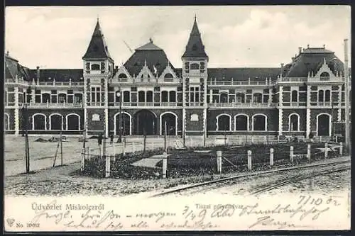 AK Miskolcz, Tiszai palyaudvar, Bahnhof