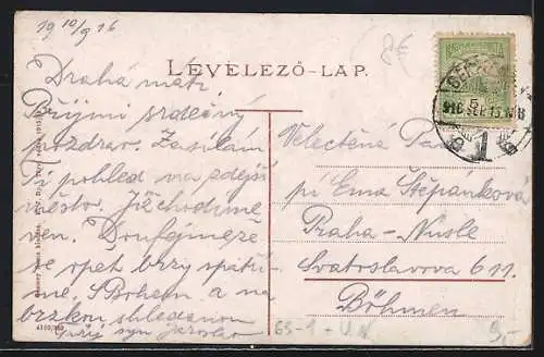 AK Békéscsaba, Bahnstation mit Bahnsteig