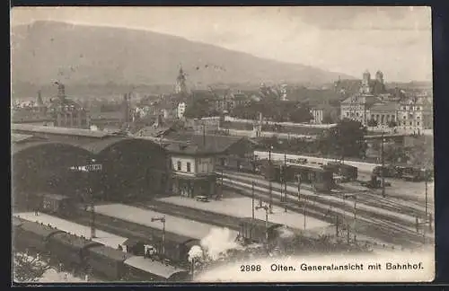 AK Olten, Generalansicht mit Bahnhof