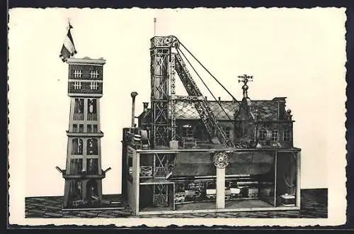 AK Maquette des Charbonnages des Halles et du Xhawirs