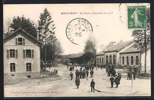 AK Baccarat, La Gare, Bahnhof