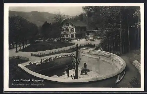 AK Langnau am Albis, Wildpark Langenberg, Sihltal, Restauration und Bärengraben