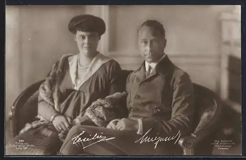 AK Kronprinzenpaar Wilhelm von Preussen
