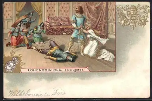 Lithographie Lohengrin No. 5 (6 Sujets)