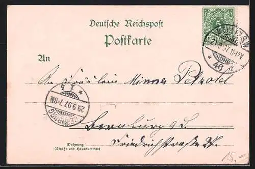 Lithographie Berlin, 100jähriger Geburtstag Kaiser Wilhelm I., Enthüllung des National-Denkmals