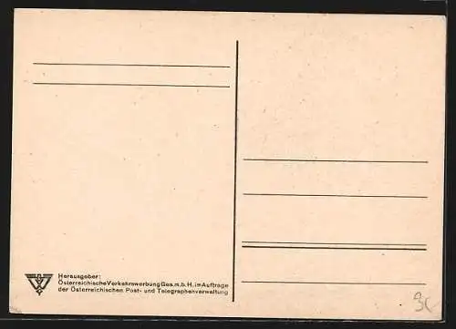 AK Österreichische Post- und Telegraphenverwaltung, Telefon-Wählscheibe mit Notizstift