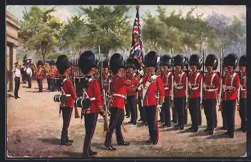 Künstler-AK Harry Payne: Grenadier Guards at Wellington Baracks