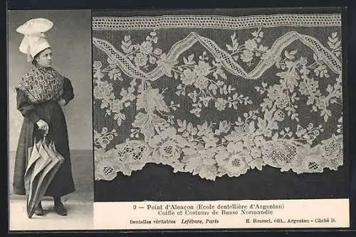 AK Alencon, Coiffe et Costume de Basse Normandie