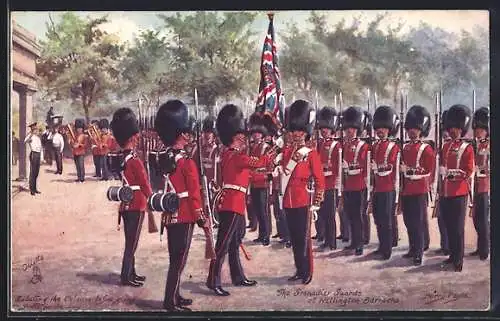 Künstler-AK Harry Payne: Grenadier Guards at Wellington Baracks