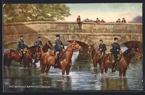 AK 10th Hussars, The Morning Bath