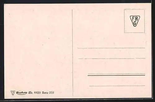 AK Richard Wagner, Tannhäuser, Szene vor dem Königspaar