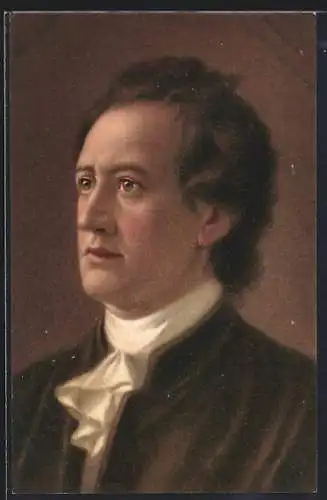 Künstler-AK sign. J. Zuber: Goethe im Portrait