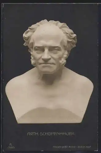 AK Büste von Arth. Schopenhauer