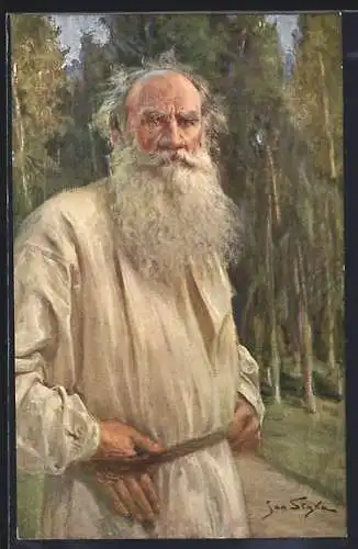 AK Dichter Leo Graf Tolstoi