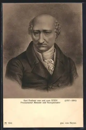 AK Karl Freiherr von und zum Stein, Preussischer Minister und Reorganisator, Befreiungskriege