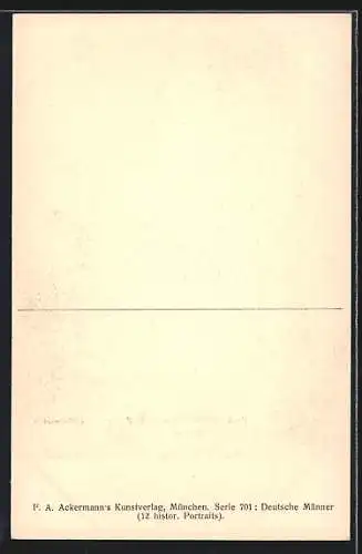 AK Portrait des Dichters Max von Schenkendorf