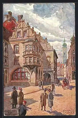 Künstler-AK Richard Wagner: München, Kgl. Hof-Bräuhaus