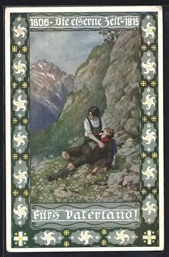 Künstler-AK Ernst Kutzer: Die eiserne Zeit 1806 - 1815, Für`s Vaterland