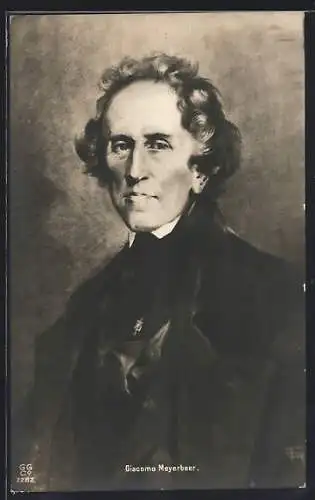 AK Porträt Komponist Giacomo Meyerbeer
