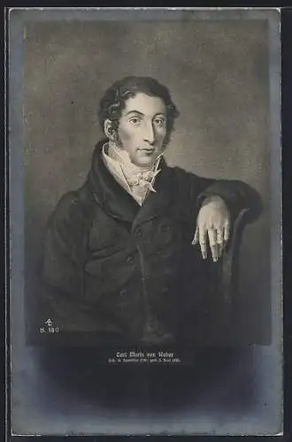 AK Portrait Carl Maria von Weber