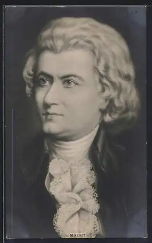 AK Brustportrait Mozart