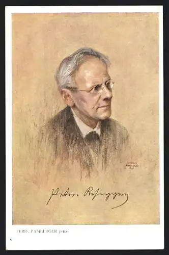 AK Porträt Schriftsteller u. Poet Peter Rosegger