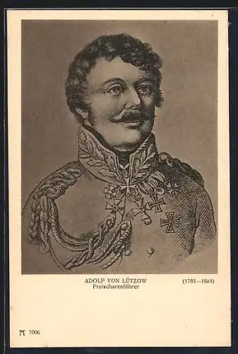 AK Freischarenführer Adolf von Lützow
