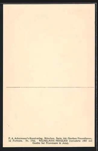 AK Portrait Minchen Herzlieb