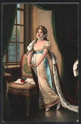 Künstler-AK Stengel & Co. Nr. 29973: Königin Luise von Preussen auf der Flucht nach Memel von Lotzmann