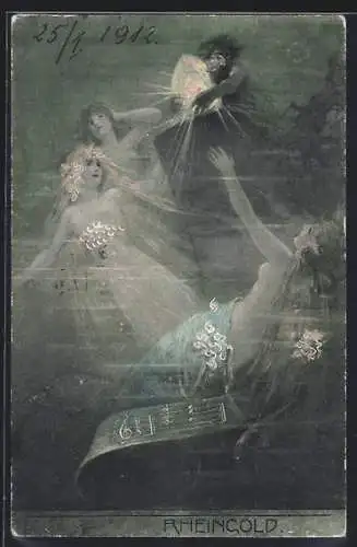 AK Nibelungen Rheingold, Dämon und Amazonen