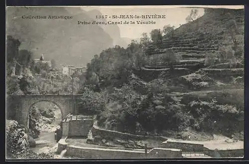 AK Saint-Jean-la-Rivière, Prise d`eau, Canal de la Vésubie