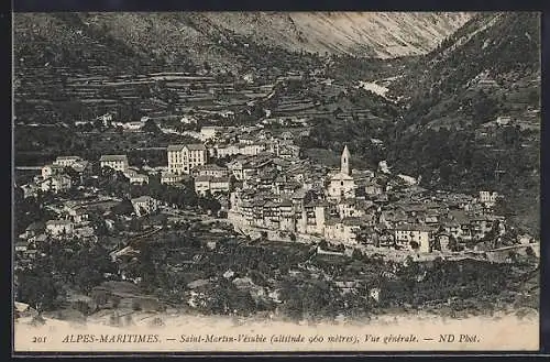 AK Saint-Martin-Vésubie, Vue générale